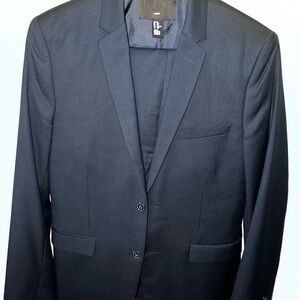 H&M Blue Slim-Fit Suit